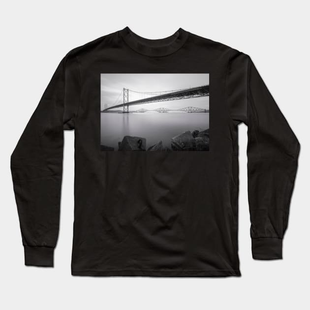 The Forth Bridges Scotland Long Sleeve T-Shirt by TMcG72